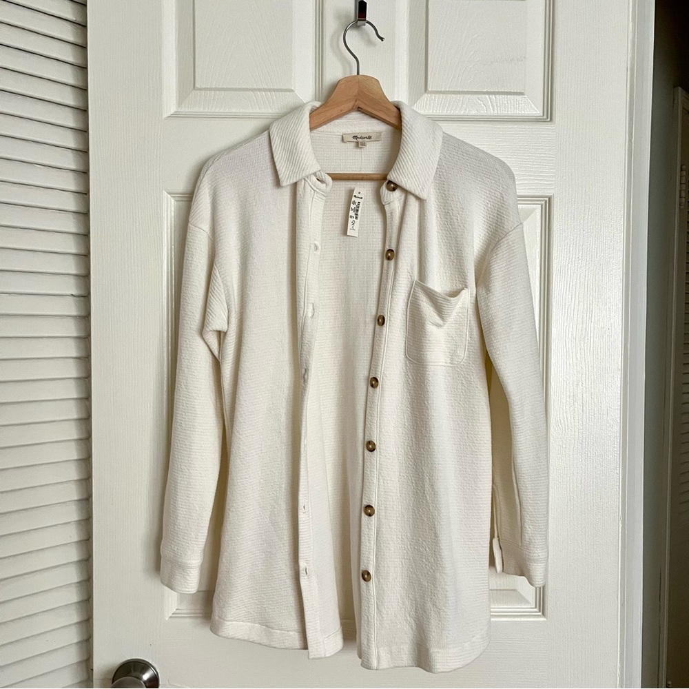 Madewell Textural Knit Shirt-Jacket